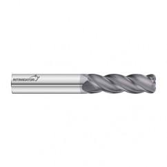 1" Dia. x 6 Overall Length 4-Flute .060 C/R Solid Carbide SE End Mill-Round Shank-Center Cut-FC18 - Benchmark Tooling