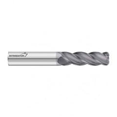 1" Dia. x 6 Overall Length 4-Flute .060 C/R Solid Carbide SE End Mill-Round Shank-Center Cut-FC18 - Benchmark Tooling