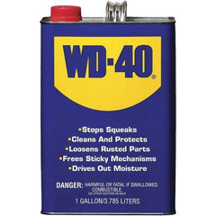 WD-40 - 1 Gal Multi-Use Product - Bulk, Liquid, Stop Squeaks, Removes & Protects, Loosens Rusted Parts, Free Sticky Mechanisms, Drives Out Moisture - Benchmark Tooling