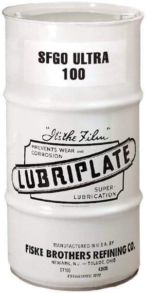 Lubriplate - 16 Gal Drum, ISO 100, SAE 40, Air Compressor Oil - 7°F to 385°, 556 Viscosity (SUS) at 100°F, 77 Viscosity (SUS) at 210°F - Benchmark Tooling