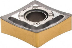 Iscar - CNMG432 PP Grade IC830 Carbide Turning Insert - AlTiN/TiN Finish, 80° Diamond, 1/2" Inscr Circle, 3/16" Thick, 1/32" Corner Radius - Benchmark Tooling