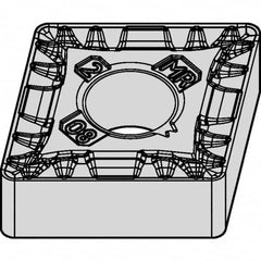 Kennametal - CNMG432 MR Grade KCK15B Carbide Turning Insert - TiCN/Al2O3/TiOCN Finish, 80° Diamond, 1/2" Inscr Circle, 3/16" Thick, 1/32" Corner Radius - Benchmark Tooling