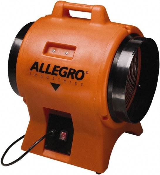 Allegro - 12" Inlet, Electric AC Axial Blower - 1 hp, 2,180 CFM (Free Air), 230 Max Voltage Rating - Benchmark Tooling