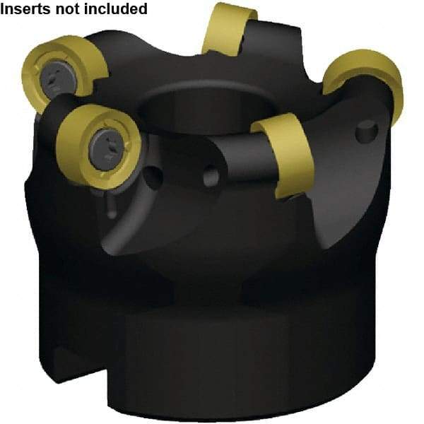 Kennametal - 40.8mm Cut Diam, 5mm Max Depth, 3/4" Arbor Hole, 6 Inserts, RN_J10T3M0_N__ Insert Style, Indexable Copy Face Mill - RODEKA 10 Cutter Style, 38,300 Max RPM, 2 High, Through Coolant, Series Rodeka - Benchmark Tooling