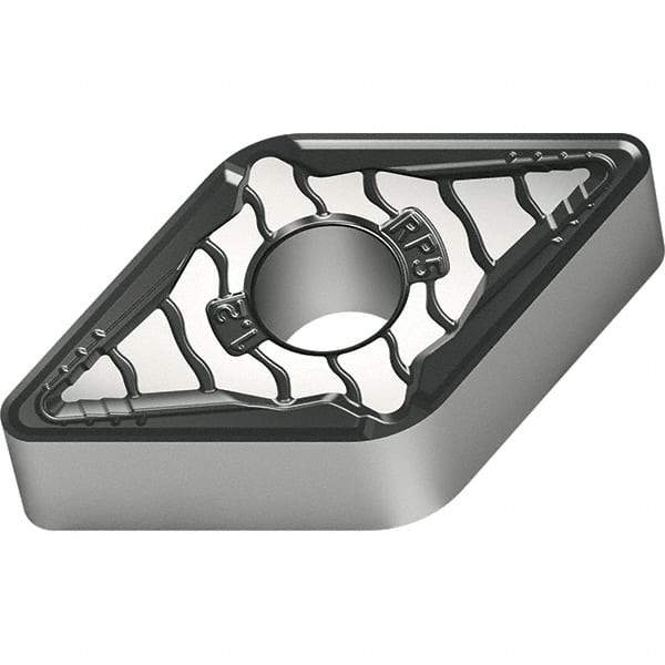 Walter - DNMG443 RP5 Grade WKK20S Carbide Turning Insert - TiCN/Al2O3/TiCN Finish, 55° Diamond, 1/2" Inscr Circle, 1/4" Thick, 3/64" Corner Radius - Benchmark Tooling