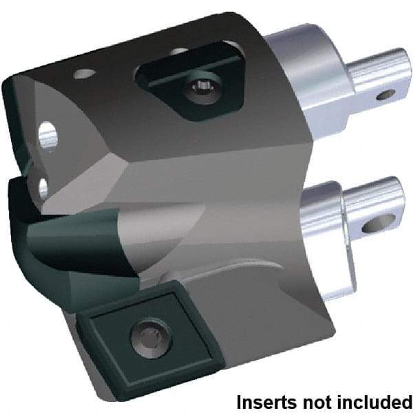 Kennametal - Series KSEM Plus, Head Connection FDS32, 35mm Max Diam Interchangeable Pilot Drill Head - KSEMP1800HPGM Pilot Drill, 18mm Pilot Drill Diam, 3 Nonpilot Inserts, 25mm Head Length - Benchmark Tooling