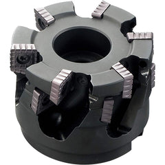 Kyocera - Indexable Square-Shoulder Face Mills; Cutting Diameter (Inch): 3 ; Cutting Diameter (Decimal Inch): 3.0000 ; Arbor Hole Diameter (Inch): 1 ; Lead Angle: 90 ; Overall Height (mm): 60.00000 ; Insert Compatibility: SPMT1806EN? - Exact Industrial Supply