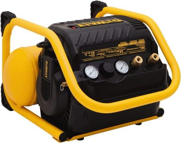 DeWALT - 1.1 hp, 3.0 CFM, Horizontal Portable Compressor - 2.5 Gal Tank, 12 Amp, 200 psi, 120V (60 Hz) - Benchmark Tooling