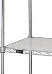 Quantum Storage - 18" Wide, Open Shelving Accessory/Component - HDPE, Polyethylene Finish, 72" Long, Use with Wire Shelving Units - Benchmark Tooling