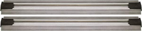 Quantum Storage - 2-1/2" Wide, Open Shelving Accessory/Component - Aluminum, Anodized Aluminum Finish, 96" Long, Use with Wire Shelving Units - Benchmark Tooling