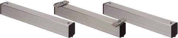 Quantum Storage - 2" Wide, Open Shelving Accessory/Component - Aluminum, Anodized Aluminum Finish, 24" Long, Use with Wire Shelving Units - Benchmark Tooling