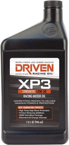 Joe Gibbs Driven Racing Oil - 1 Quart Synthetic Racing Oil - Grade 10W-30 - Benchmark Tooling