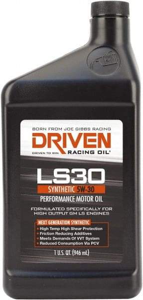 Joe Gibbs Driven Racing Oil - 1 Quart Synthetic Engine Oil - Grade 5W-30 - Benchmark Tooling