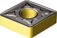 Sandvik Coromant - CNMG866 PR Grade 4215 Carbide Turning Insert - TiCN/Al2O3/TiN Finish, 80° Diamond, 1" Inscr Circle, 3/8" Thick, 3/32" Corner Radius - Benchmark Tooling