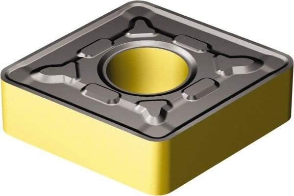 Sandvik Coromant - CNMG644 MRR Grade 2220 Carbide Turning Insert - TiCN/AI2O3/TiN Finish, 80° Diamond, 3/4" Inscr Circle, 1/4" Thick, 1/16" Corner Radius - Benchmark Tooling