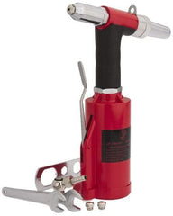 PRO-SOURCE - 1/8, 5/32 & 3/16" Capacity, Air Riveter - 4 CFM, 16mm Long Stroke, 1/4 NPT Inlet - Benchmark Tooling