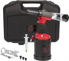 PRO-SOURCE - 3/16, 7/32, 1/4 & 5/16" Capacity, Air Riveter - 4 CFM, 22.5mm Long Stroke, 1/4 NPT Inlet - Benchmark Tooling