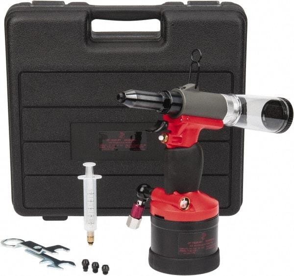 PRO-SOURCE - 3/32, 1/8, 5/32 & 3/16" Capacity, Air Riveter - 4 CFM, 15mm Long Stroke, 1/4 NPT Inlet - Benchmark Tooling