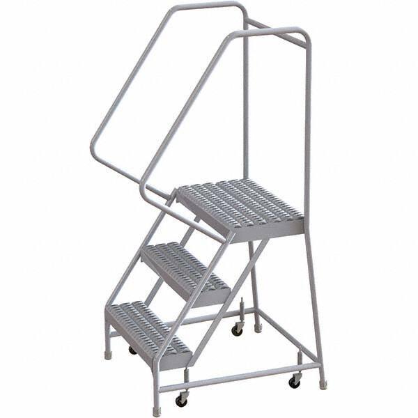 TRI-ARC - Rolling & Wall Mounted Ladders & Platforms Type: Rolling Warehouse Ladder Style: Rolling Safety Ladder - Benchmark Tooling