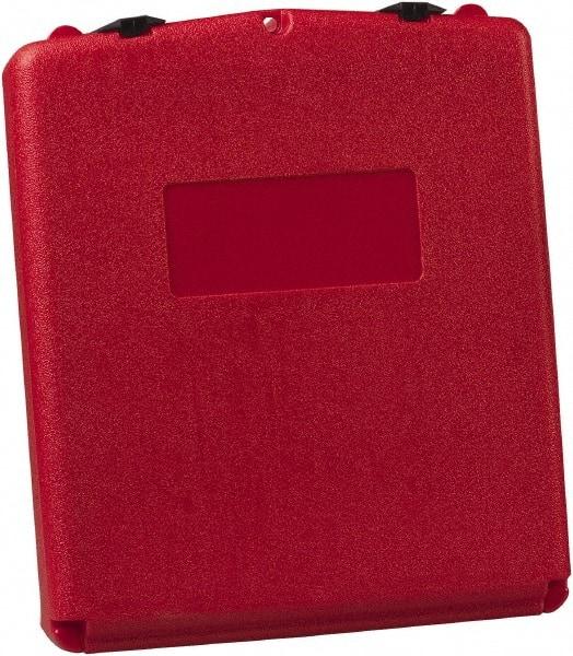 Justrite - 1 Piece Red Document Holders-Certificate/Document - 15-3/4" High x 13.3" Wide - Benchmark Tooling