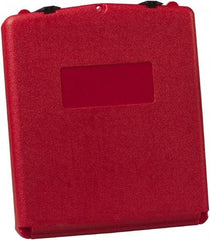 Justrite - 1 Piece Red Document Holders-Certificate/Document - 15-3/4" High x 13.3" Wide - Benchmark Tooling