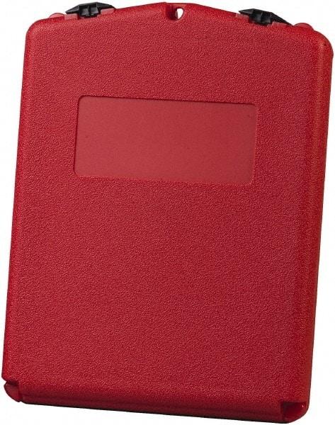 Justrite - 1 Piece Red Document Holders-Certificate/Document - 14-1/2" High x 11" Wide - Benchmark Tooling