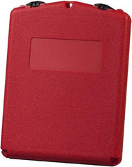 Justrite - 1 Piece Red Document Holders-Certificate/Document - 14-1/2" High x 11" Wide - Benchmark Tooling