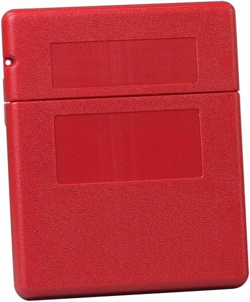 Justrite - 1 Piece Red Document Holders-Certificate/Document - 12-1/2" High x 10-1/4" Wide - Benchmark Tooling