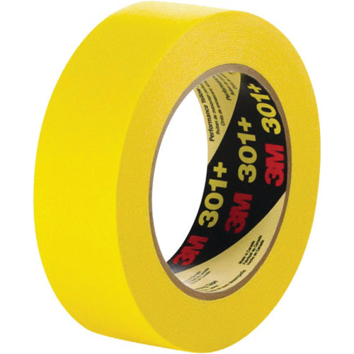 3M Performance Yellow Masking Tape 301+ 36 mm × 55 m 6.3 mil - Benchmark Tooling