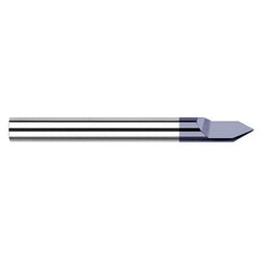 Engraving Cutters - 0.1875″ (3/16″) Shank Diameter × 50° included Carbide Pointed Engraver, 1 Flute, AlTiN Coated - Exact Industrial Supply