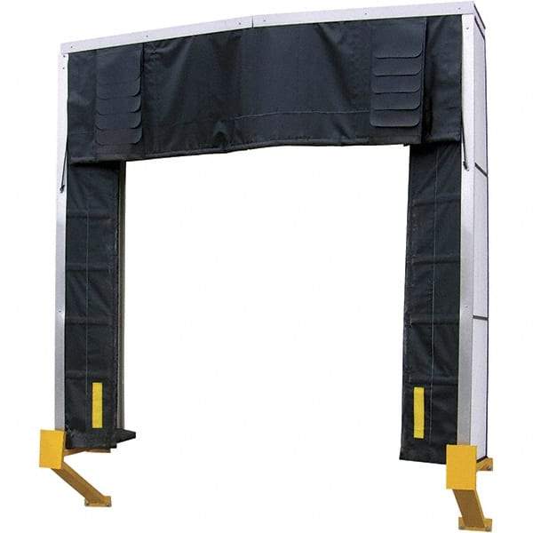 Vestil - 10' Door Width x 10' Door Height Nylon Dock Shelter - Black - Benchmark Tooling