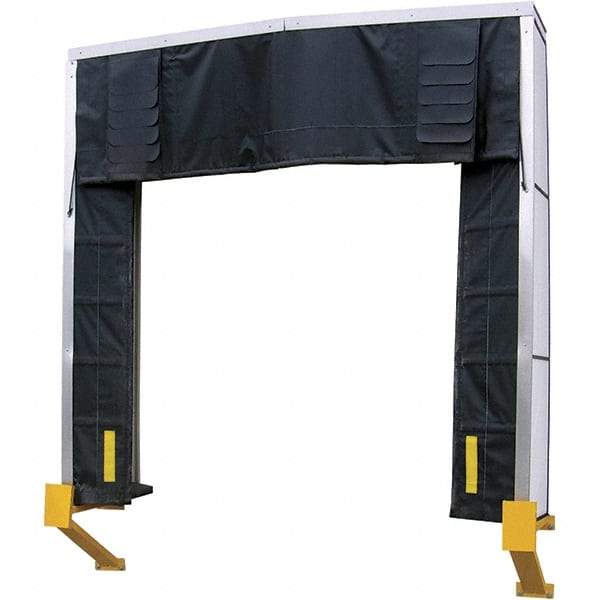 Vestil - 10' Door Width x 10' Door Height Nylon Dock Shelter - Black - Benchmark Tooling