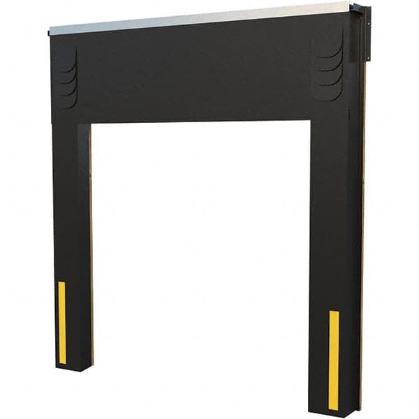 Vestil - 8' Door Width x 10' Door Height Polyester Dock Seal & Shelter Combination - Black - Benchmark Tooling