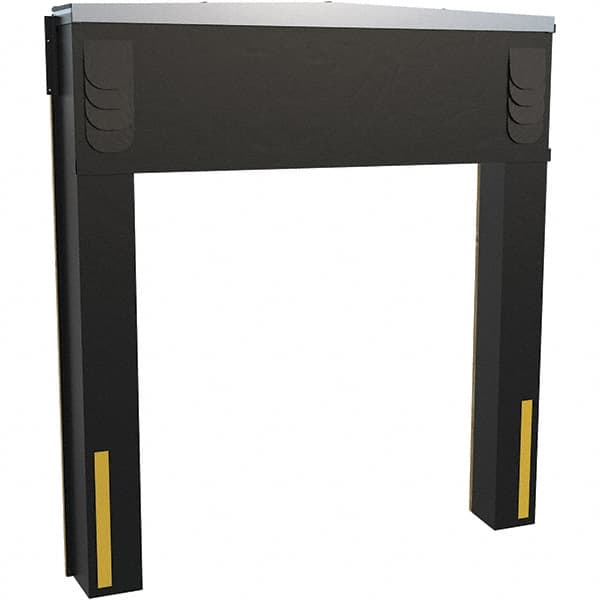 Vestil - 8' Door Width x 10' Door Height Polyester Dock Seal & Shelter Combination - Black - Benchmark Tooling