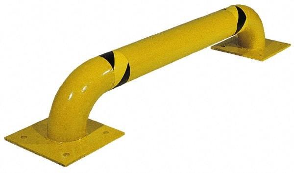 Vestil - 36" Long x 16" High, Steel Rack Guard - Low Profile, 4-1/2" Pipe - Benchmark Tooling