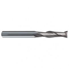 18mm Dia. x 150mm Overall Length 2-Flute Square End Solid Carbide SE End Mill-Round Shank-Center Cut-Uncoated - Benchmark Tooling