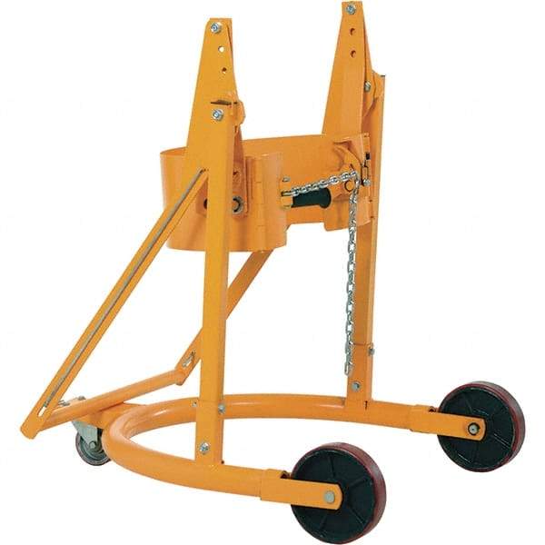 Value Collection - 1,496 Lb Load Capacity, Drum Carrier/Rotator - For 55 Gal Drums - Benchmark Tooling