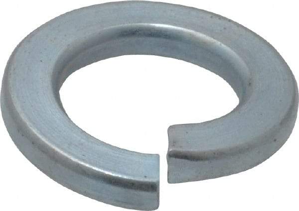 Value Collection - M10, 10.2mm ID, 18.1mm OD, 2.2mm Thick Split Lock Washer - Grade 8 Spring Steel, Zinc-Plated Finish, 10.2mm Min ID, 10.7mm Max ID - Benchmark Tooling