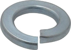 Value Collection - M10, 10.2mm ID, 18.1mm OD, 2.2mm Thick Split Lock Washer - Grade 8 Spring Steel, Zinc-Plated Finish, 10.2mm Min ID, 10.7mm Max ID - Benchmark Tooling