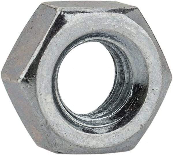 Value Collection - M6x1.00 Metric Coarse Steel Right Hand Hex Nut - 10mm Across Flats, 5mm High, Hot Dipped Galvanized Finish - Benchmark Tooling