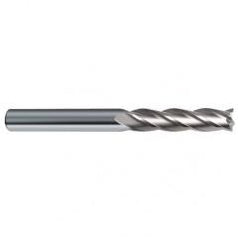 6mm Dia. x 75mm Overall Length 4-Flute Square End Solid Carbide SE End Mill-Round Shank-Center Cut-Uncoated - Benchmark Tooling