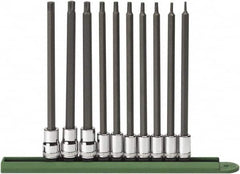 GearWrench - 10 Piece 1/4 & 3/8" Drive Torx Bit Socket Set - T8 to T50 Torx - Benchmark Tooling