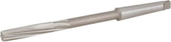 Chucking Reamer: 9/16″ Dia, 8″ OAL, 2″ Flute Length, Morse Taper Shank, High Speed Steel 6 Flute, RH