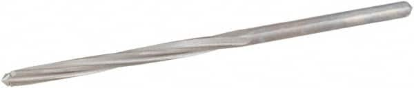 Hertel - #43 High Speed Steel 4 Flute Chucking Reamer - Spiral Flute, 0.086" Straight Shank, 3/4" Flute Length, 2-1/8" OAL - Benchmark Tooling