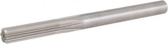 Hertel - 3/8" High Speed Steel 6 Flute Chucking Reamer - Straight Flute, 3/8" Straight Shank, 1-3/4" Flute Length, 5" OAL - Benchmark Tooling