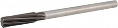 Hertel - 3/4" High Speed Steel 8 Flute Chucking Reamer - Spiral Flute, 5/8" Straight Shank, 2-1/2" Flute Length, 9-1/2" OAL - Benchmark Tooling