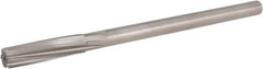 Hertel - 9/16" High Speed Steel 8 Flute Chucking Reamer - Spiral Flute, 0.4355" Straight Shank, 2" Flute Length, 8" OAL - Benchmark Tooling