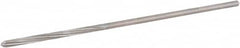 Hertel - 7/64" High Speed Steel 4 Flute Chucking Reamer - Spiral Flute, 0.103" Straight Shank, 7/8" Flute Length, 3-1/2" OAL - Benchmark Tooling