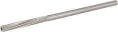 Hertel - 13/64" High Speed Steel 6 Flute Chucking Reamer - Spiral Flute, 0.1945" Straight Shank, 1-1/4" Flute Length, 5" OAL - Benchmark Tooling