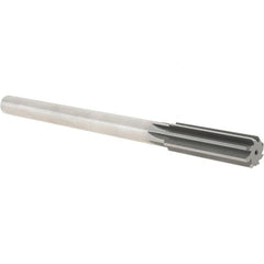 Hertel - 0.755" High Speed Steel 8 Flute Chucking Reamer - Benchmark Tooling